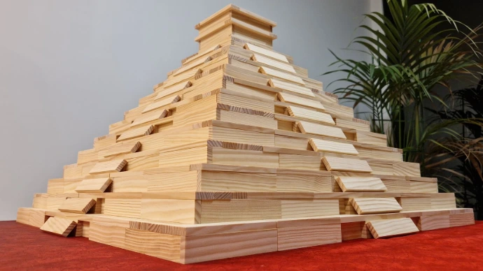 Latin America Pyramid kapla planks