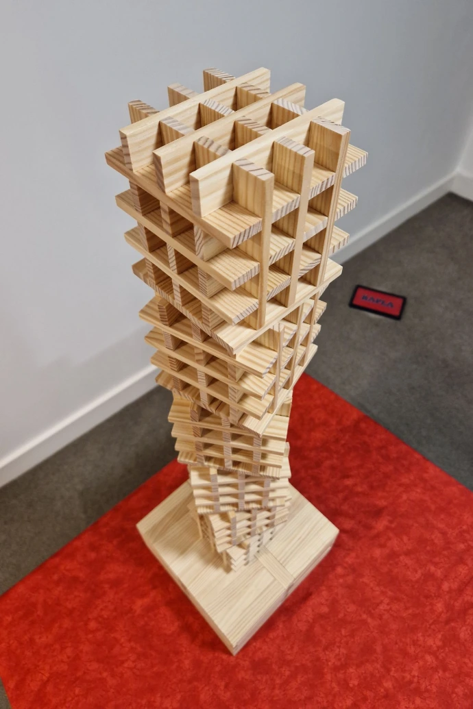 waffle tower kapla planks