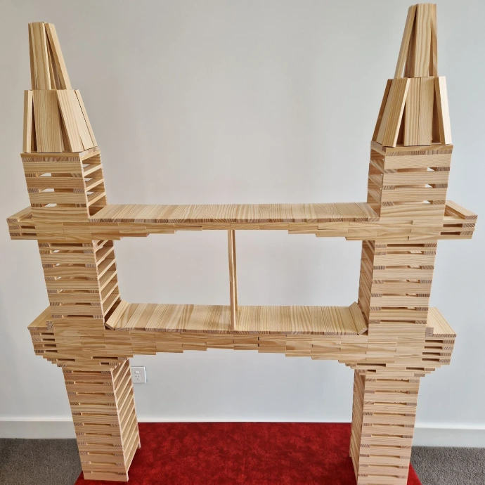 kapla planks bridge double deck