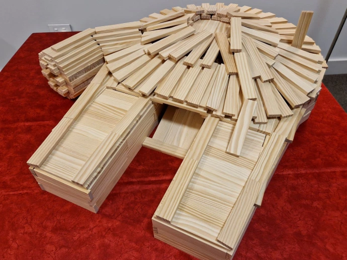 Millennium Falcon Star Wars kapla planks