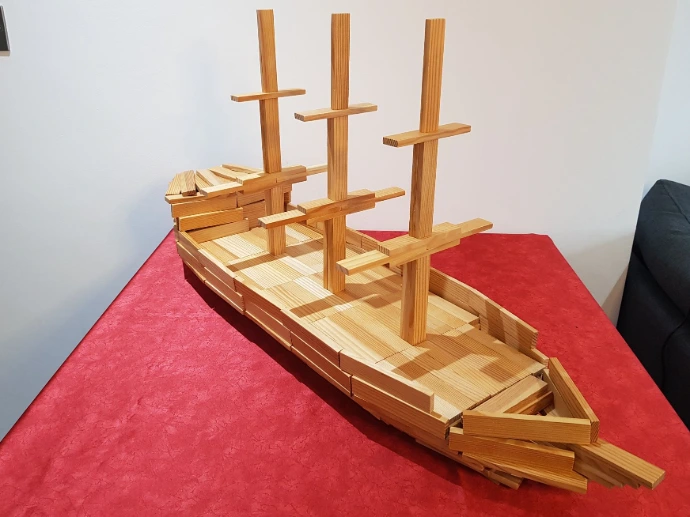 Sail ship kapla planks