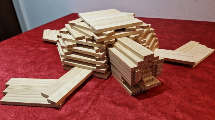 Kapla Turtle kapla planks