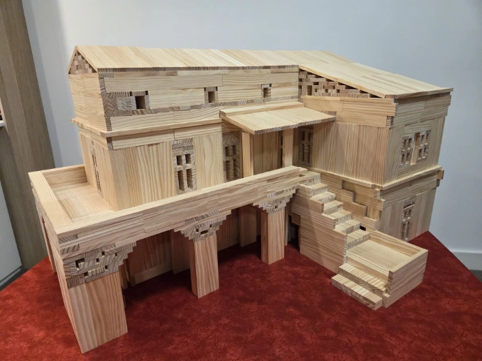 South of France Villa wooden kapla model
