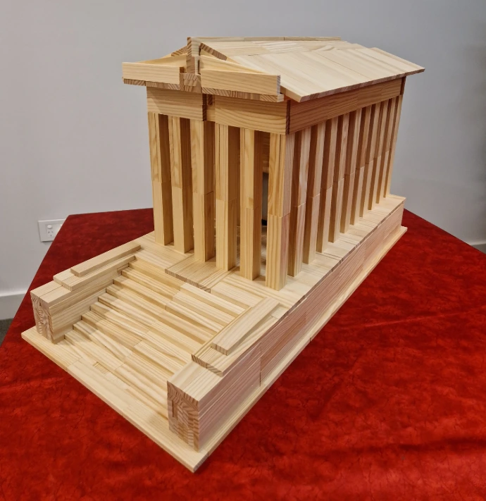 Roman-temple-kapla-planks-model