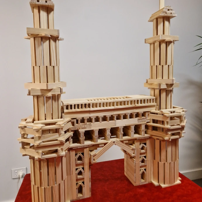 Charminar-gate-kapla-planks-model