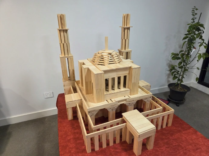 Mosque-kapla-planks-model