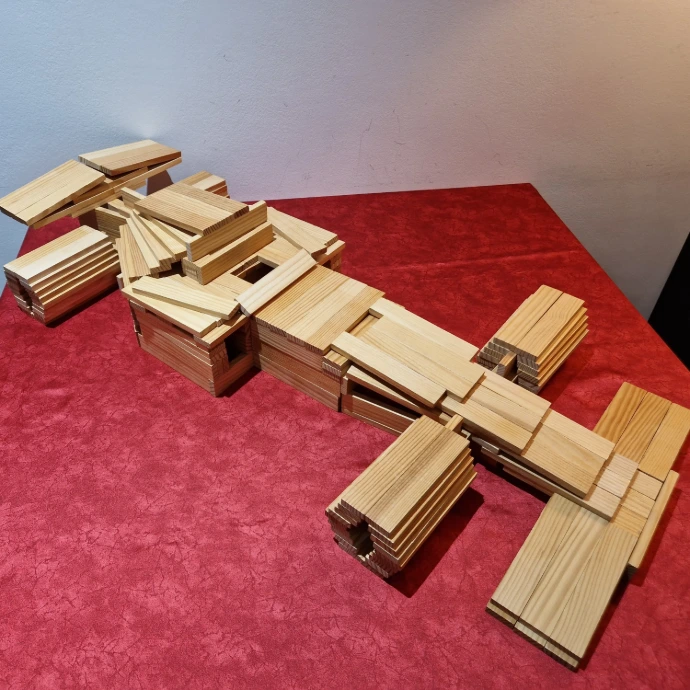 Formula-1-kapla-planks-model