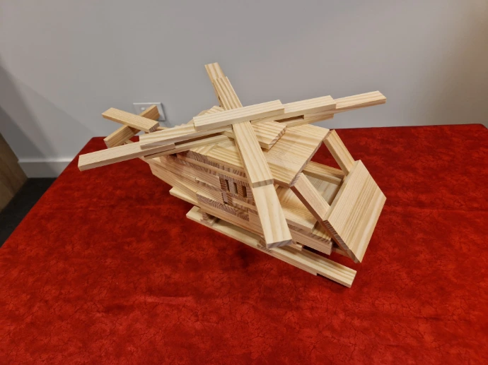 Helicopter-kapla-planks-model