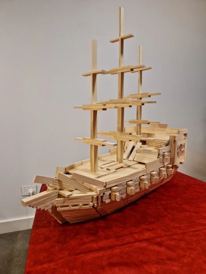 Black-Pearl-kapla-planks-model