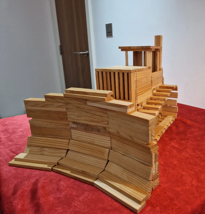 Bulldozer-kapla-planks-model