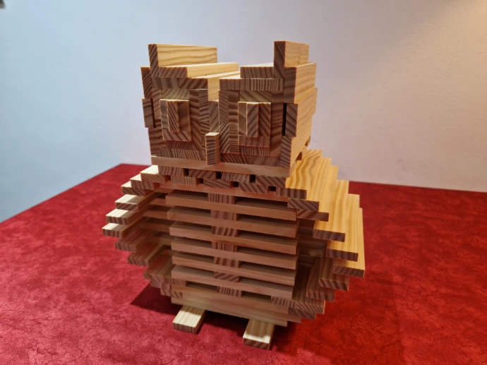 Owl-kapla-planks-model