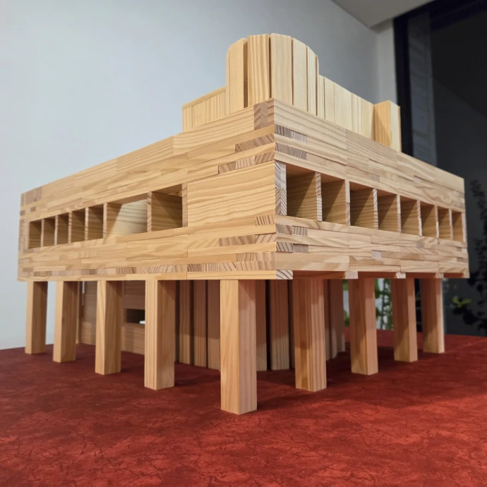 Villa-Savoye-kapla-planks-model