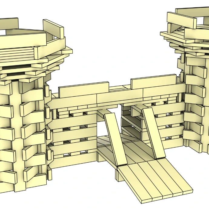 Kapla-castle-model-front